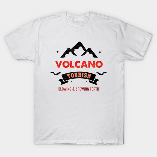 Volcano Tourism T-Shirt by Quirky Design Collective